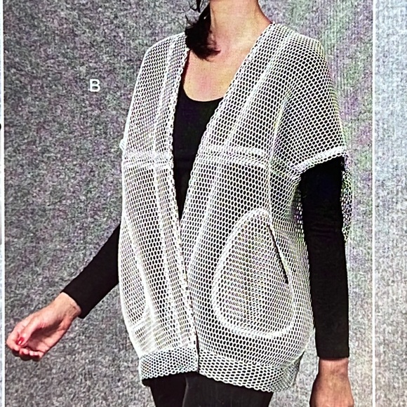 VOGUE PATTERNS V1690 Sewing Pattern All Sizes Cocoon Vest Oversized - New, Uncut - Picture 7 of 9